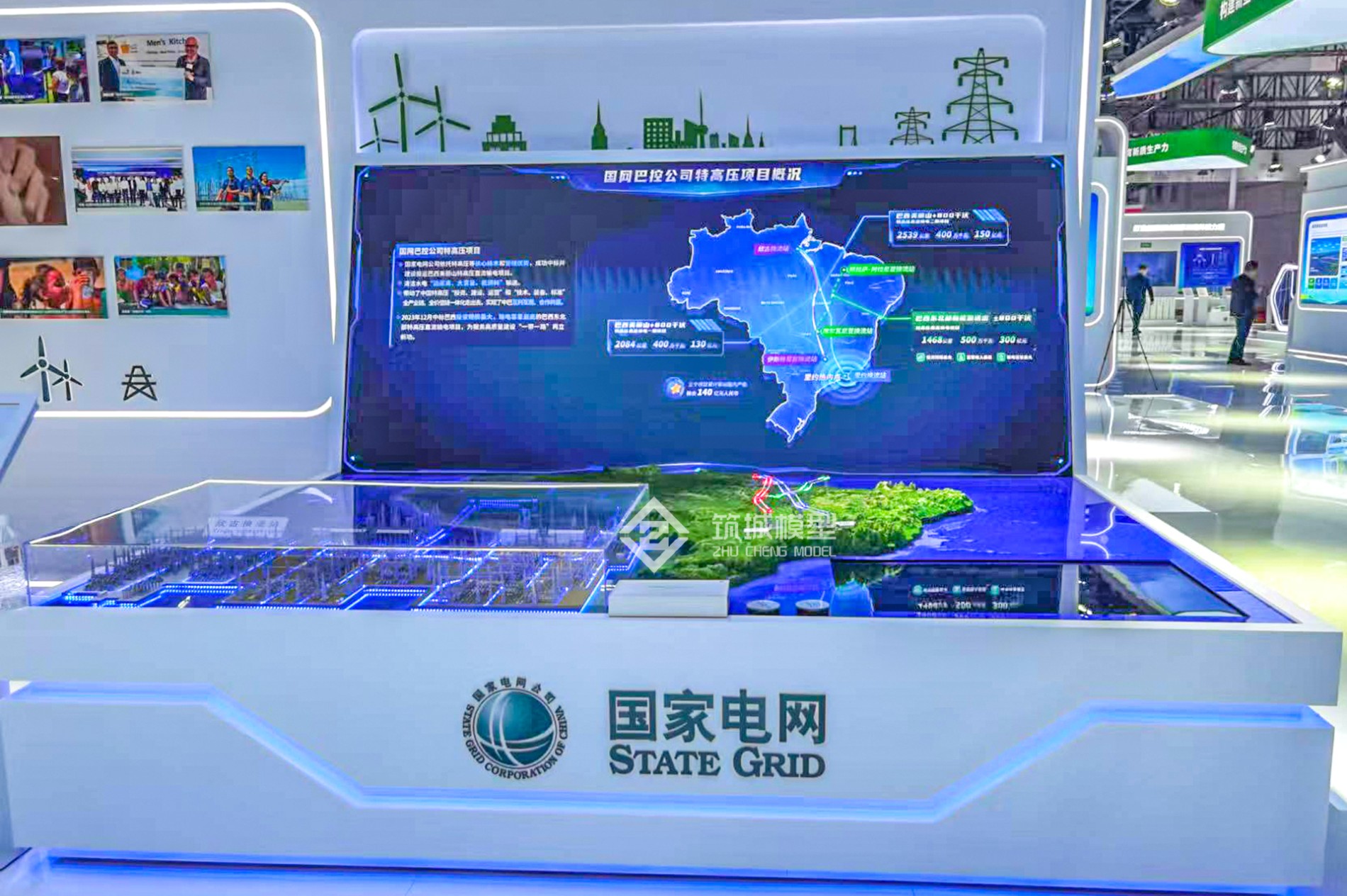 国家电网电力系统模型-欣古换流站整体效果